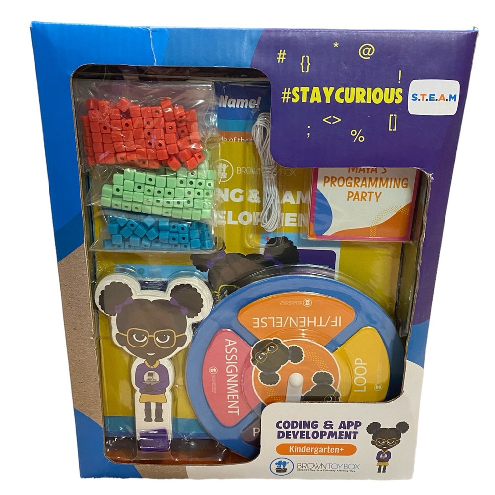 Brown Toy Box Maya Coding & App Development STEAM Kit Ages Kindergarten+ NWT